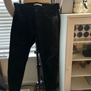 Black Distressed Jeans